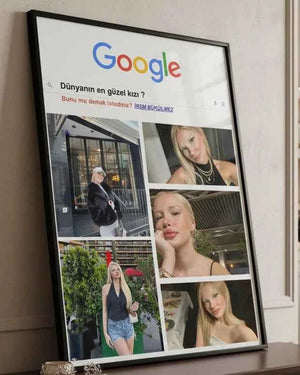 Kişiselleştirilebilir Dünyanın En Güzel Kızı Posteri