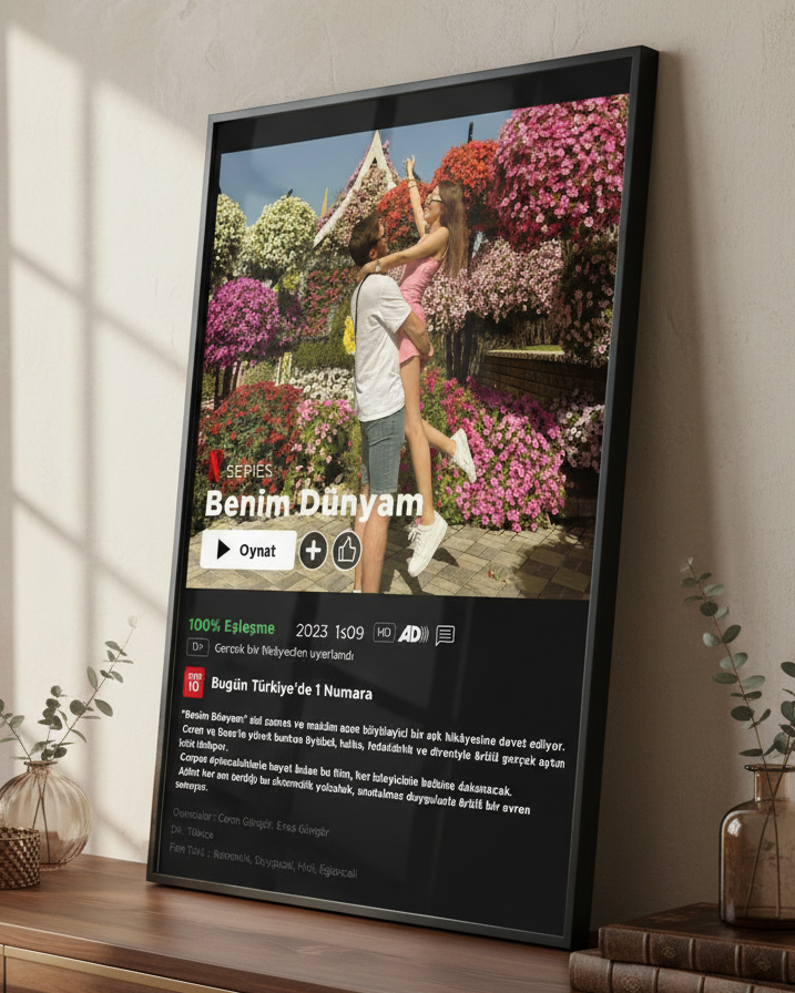 Kişiselleştirilebilir Netflix Film Posteri