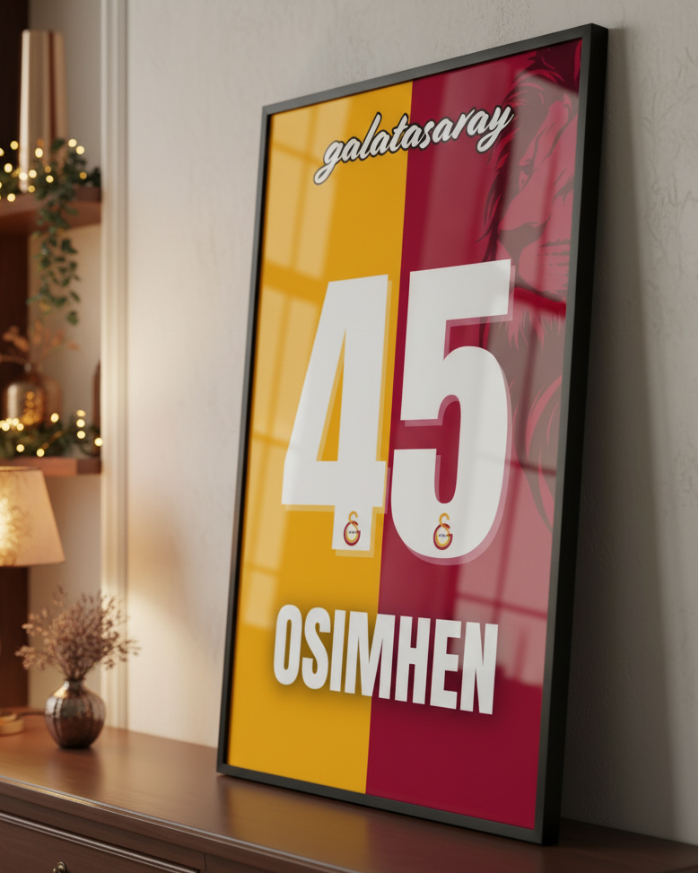 Kişiselleştirilebilir Galatasaray Forma Posteri