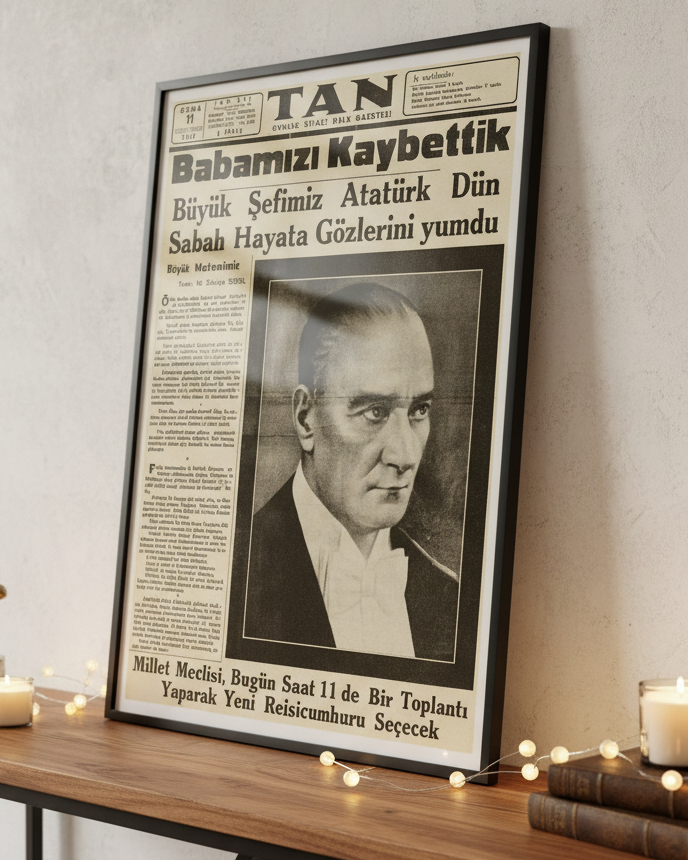 Tan Gazetesi “Babamızı Kaybettik” Posteri