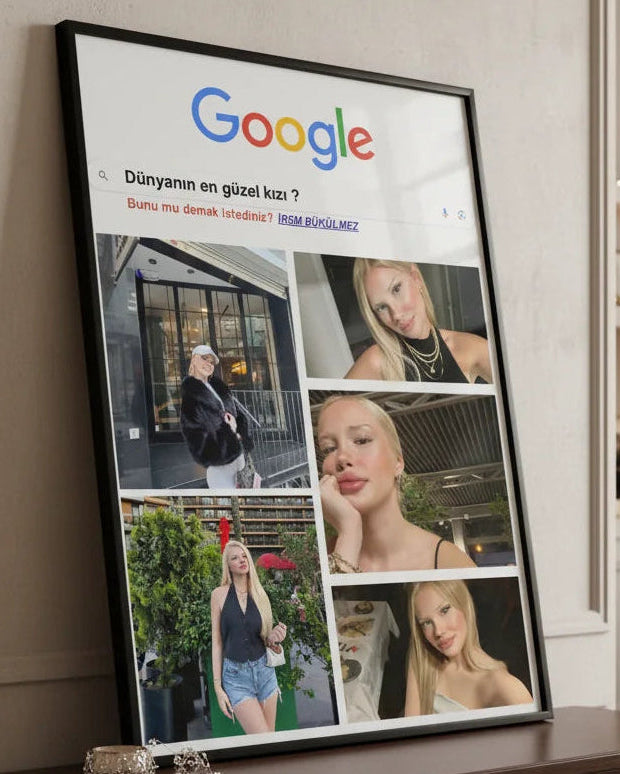 Kişiselleştirilebilir Dünyanın En Güzel Kızı Posteri
