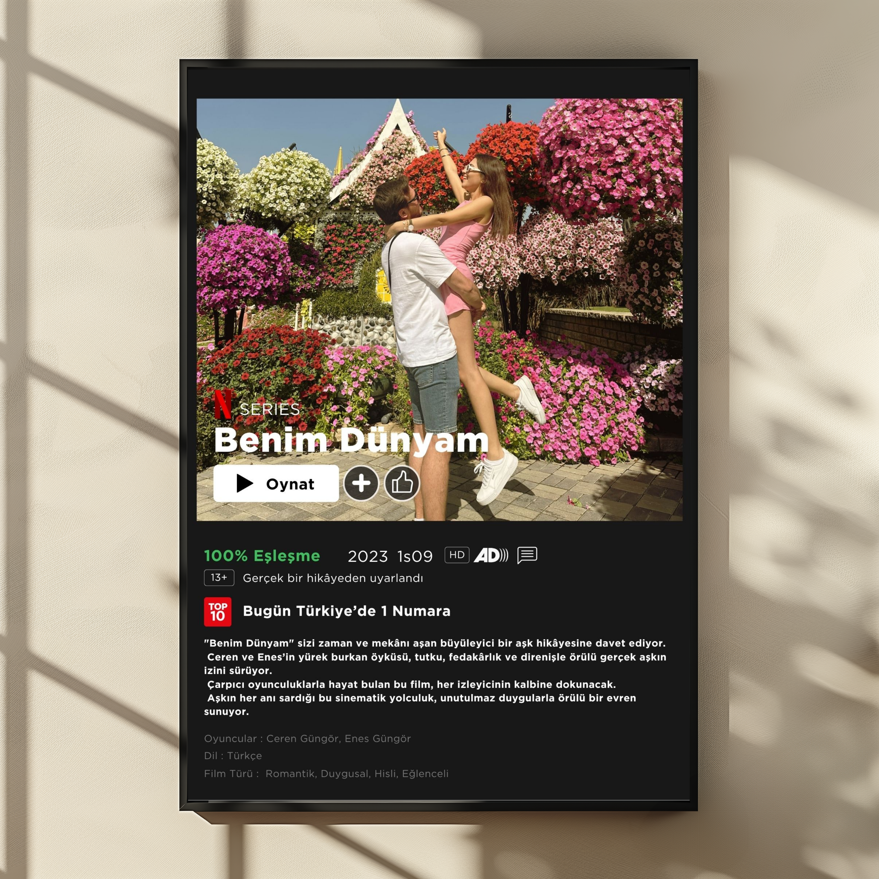 Kişiselleştirilebilir Netflix Film Posteri