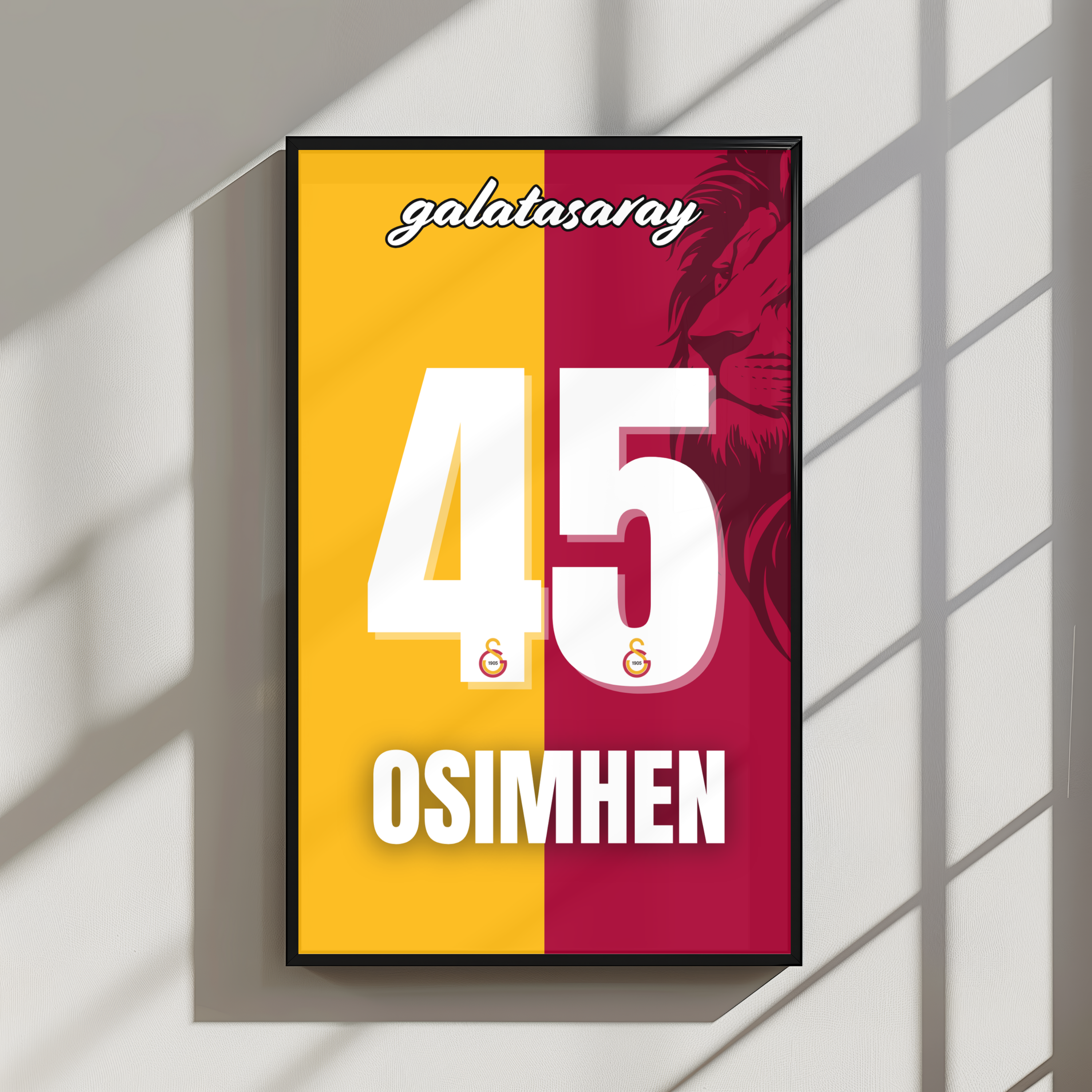 Kişiselleştirilebilir Galatasaray Forma Posteri