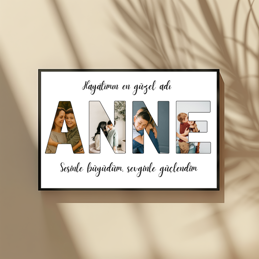 Kişiselleştirilebilir Anne Posteri