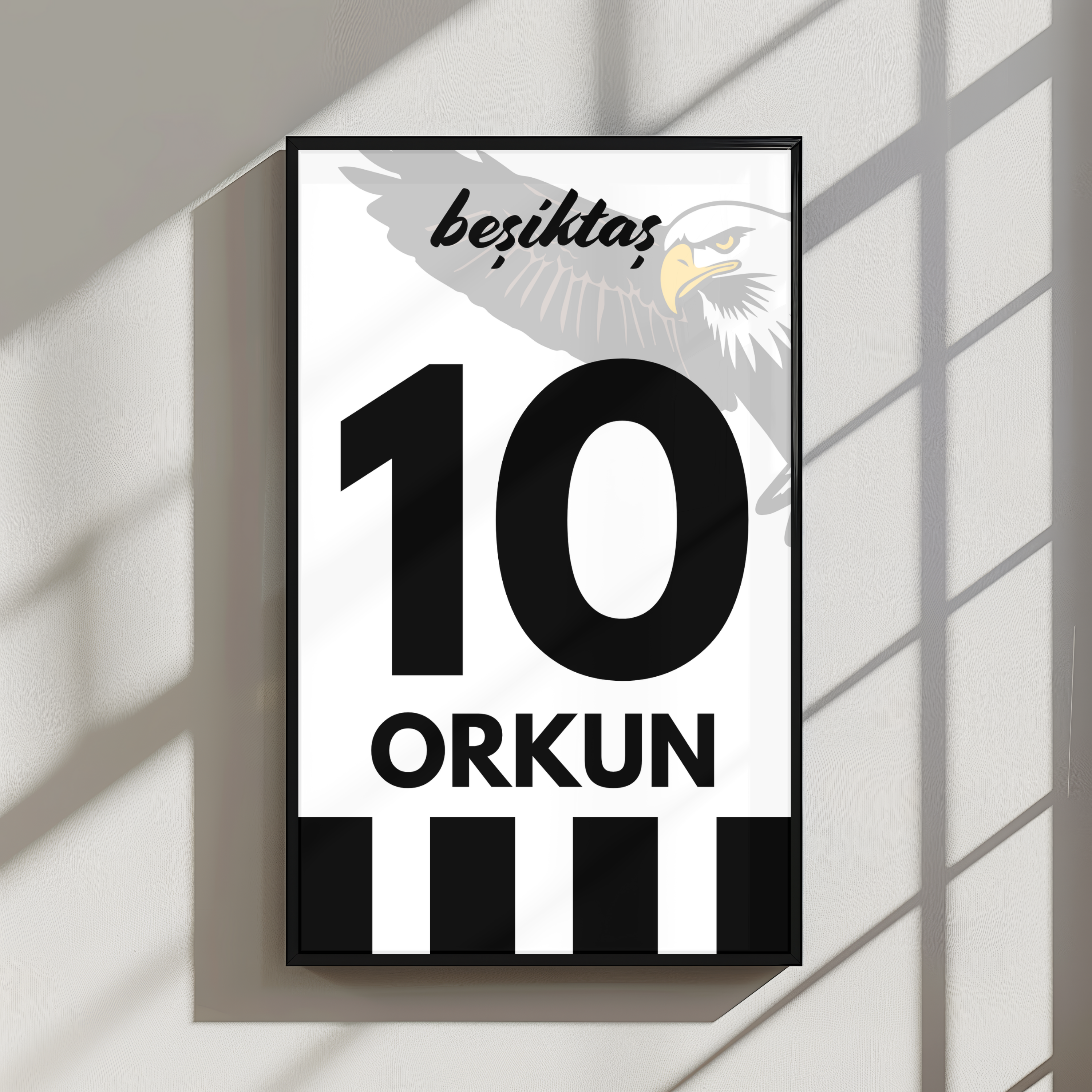 Kişiselleştirilebilir Beşiktaş Forma Posteri