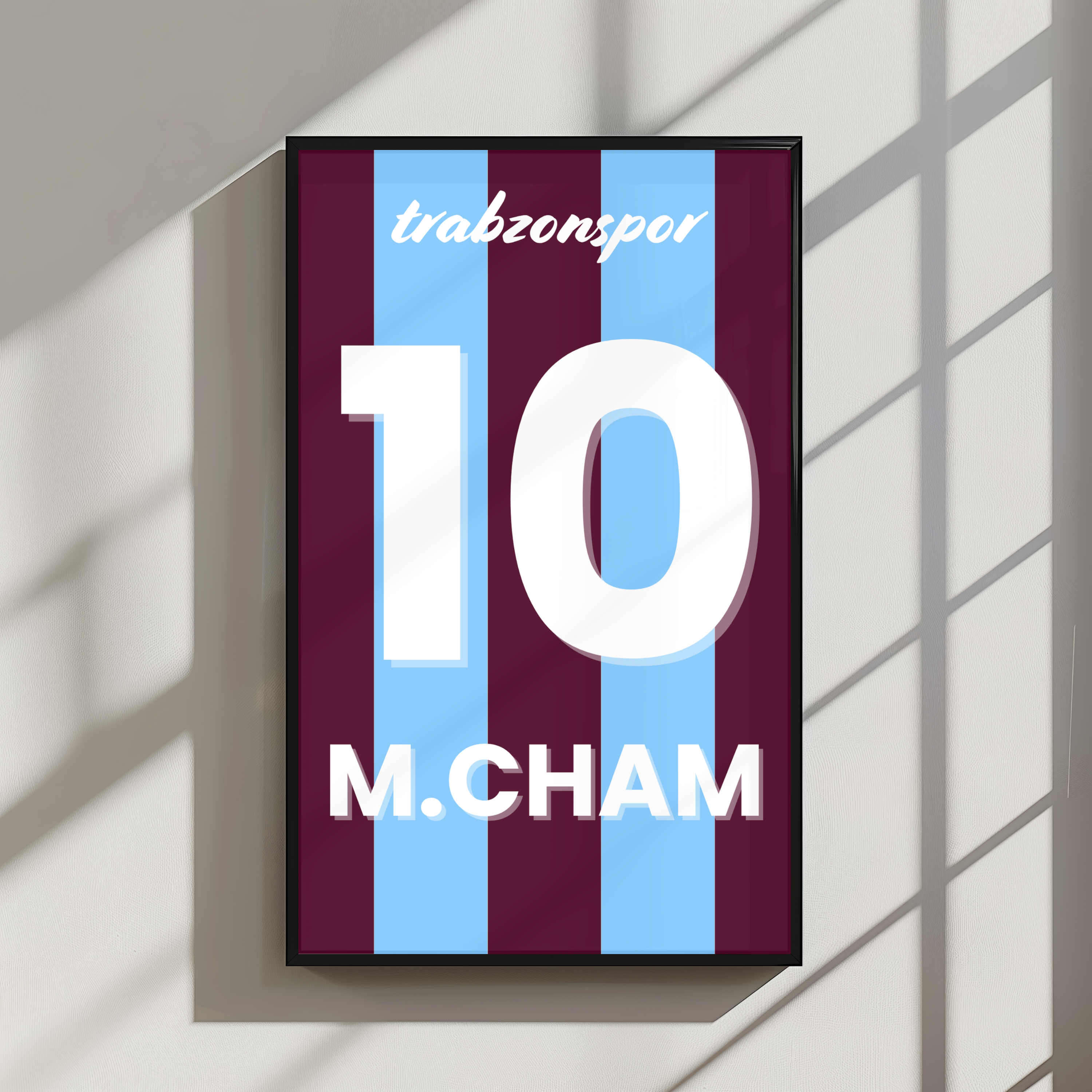 Kişiselleştirilebilir Trabzonspor Forma Posteri