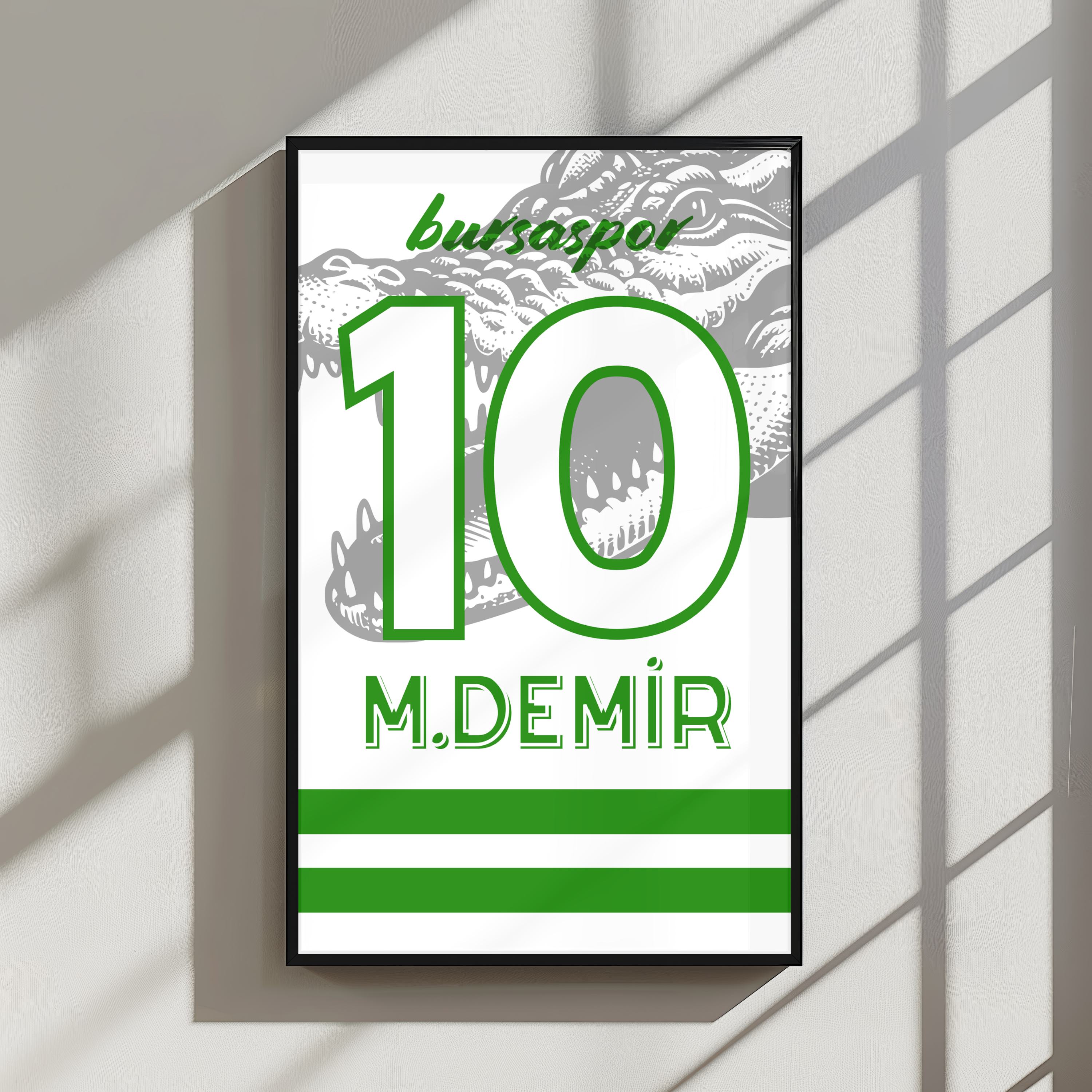 Kişiselleştirilebilir Bursaspor Forma Posteri