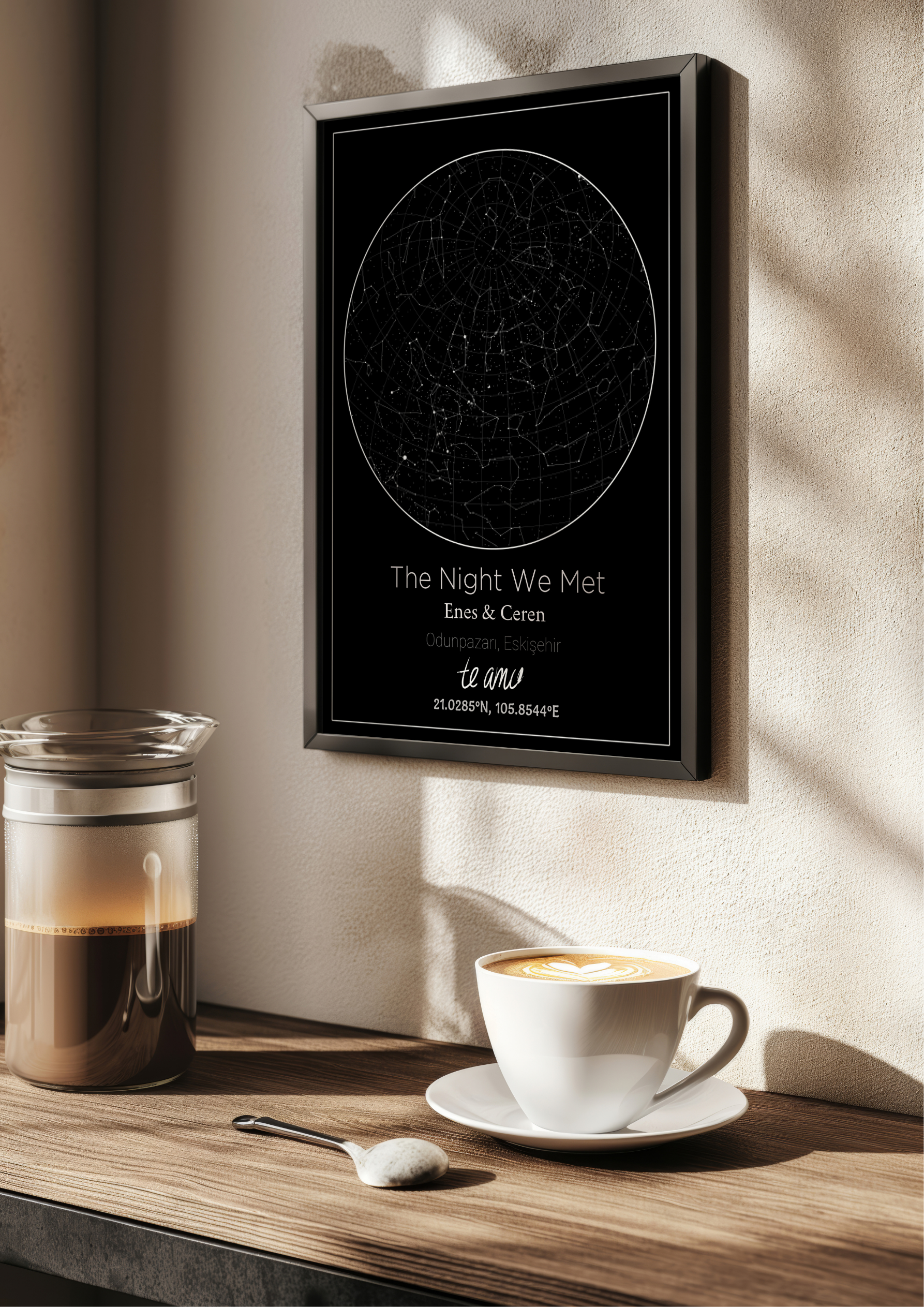 The Night We Met – Kişiye Özel Yıldız Haritası Posteri