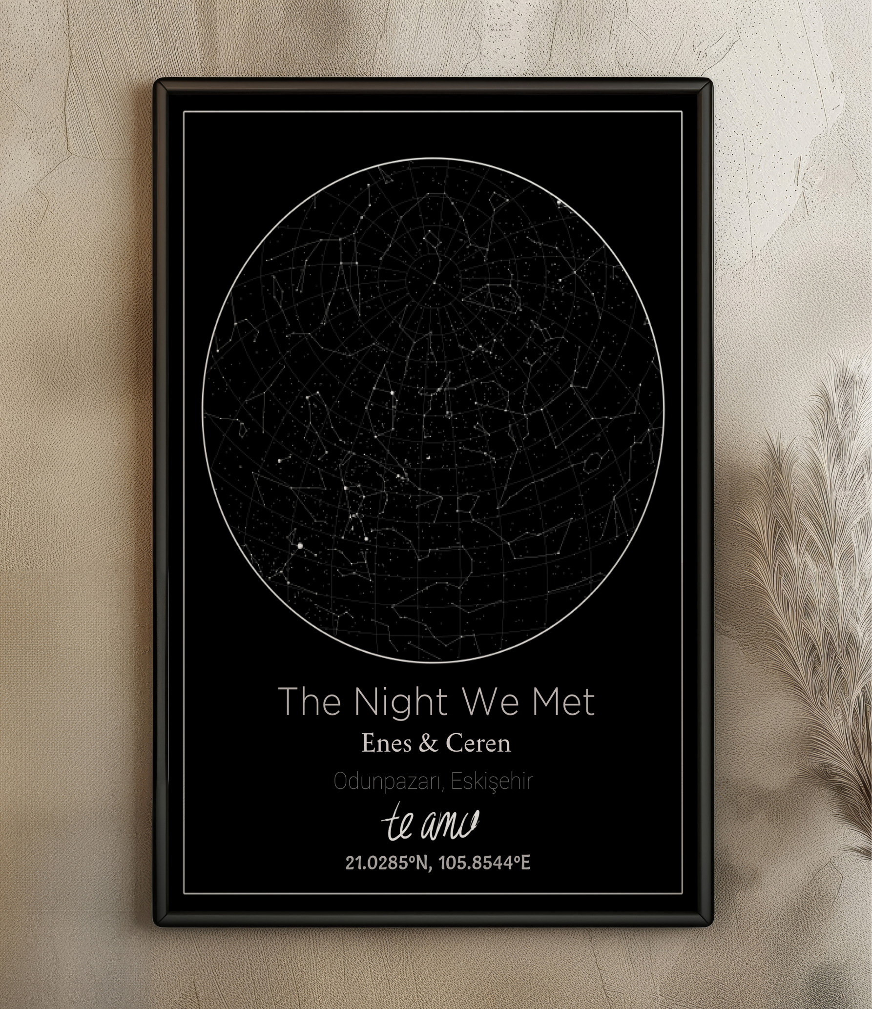 The Night We Met – Kişiye Özel Yıldız Haritası Posteri