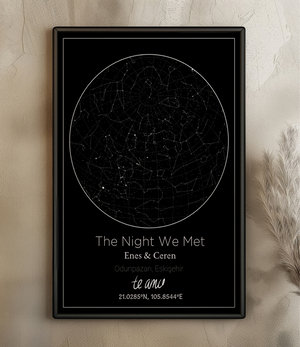 The Night We Met – Kişiye Özel Yıldız Haritası Posteri