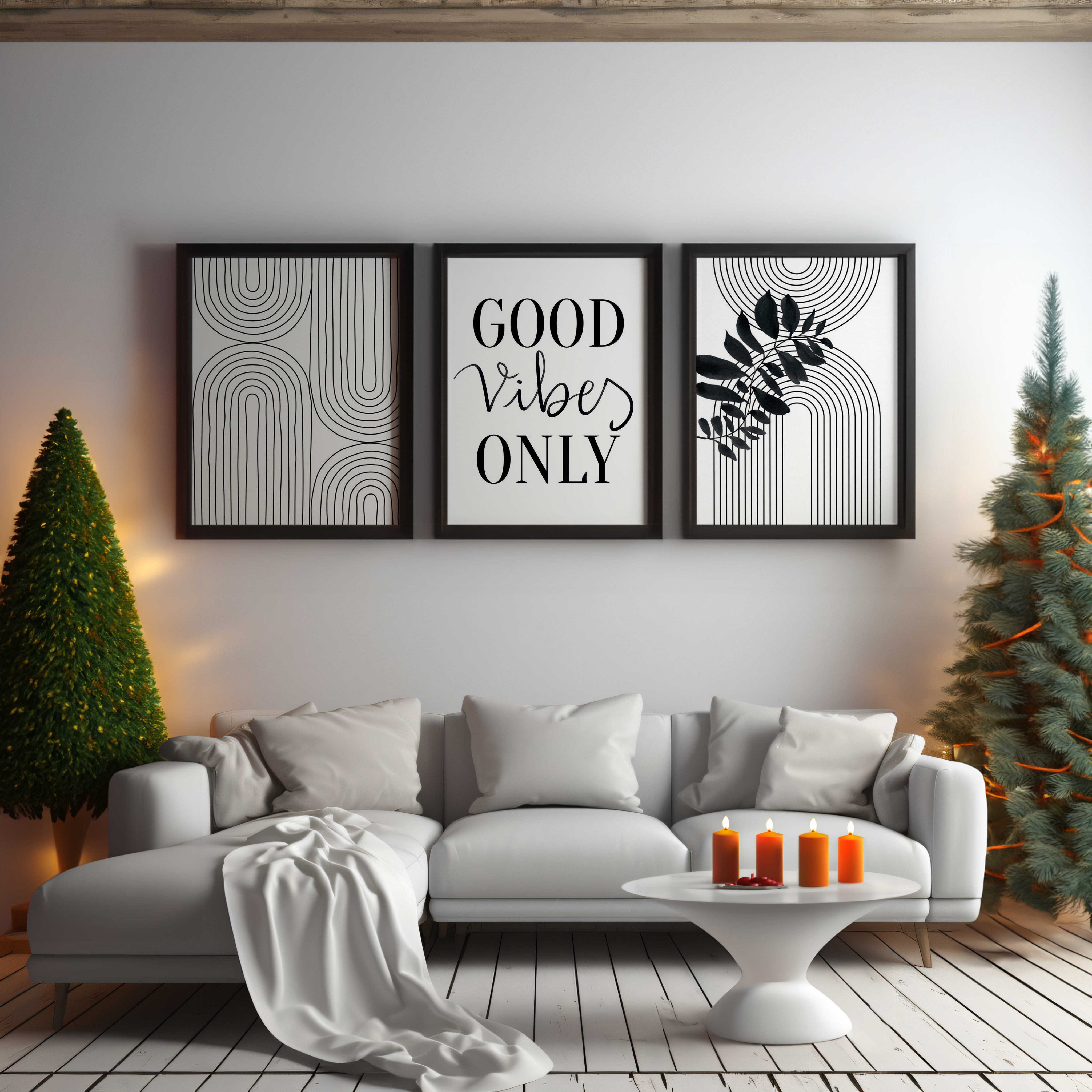 Good Vibes – 3’lü Tablo Seti